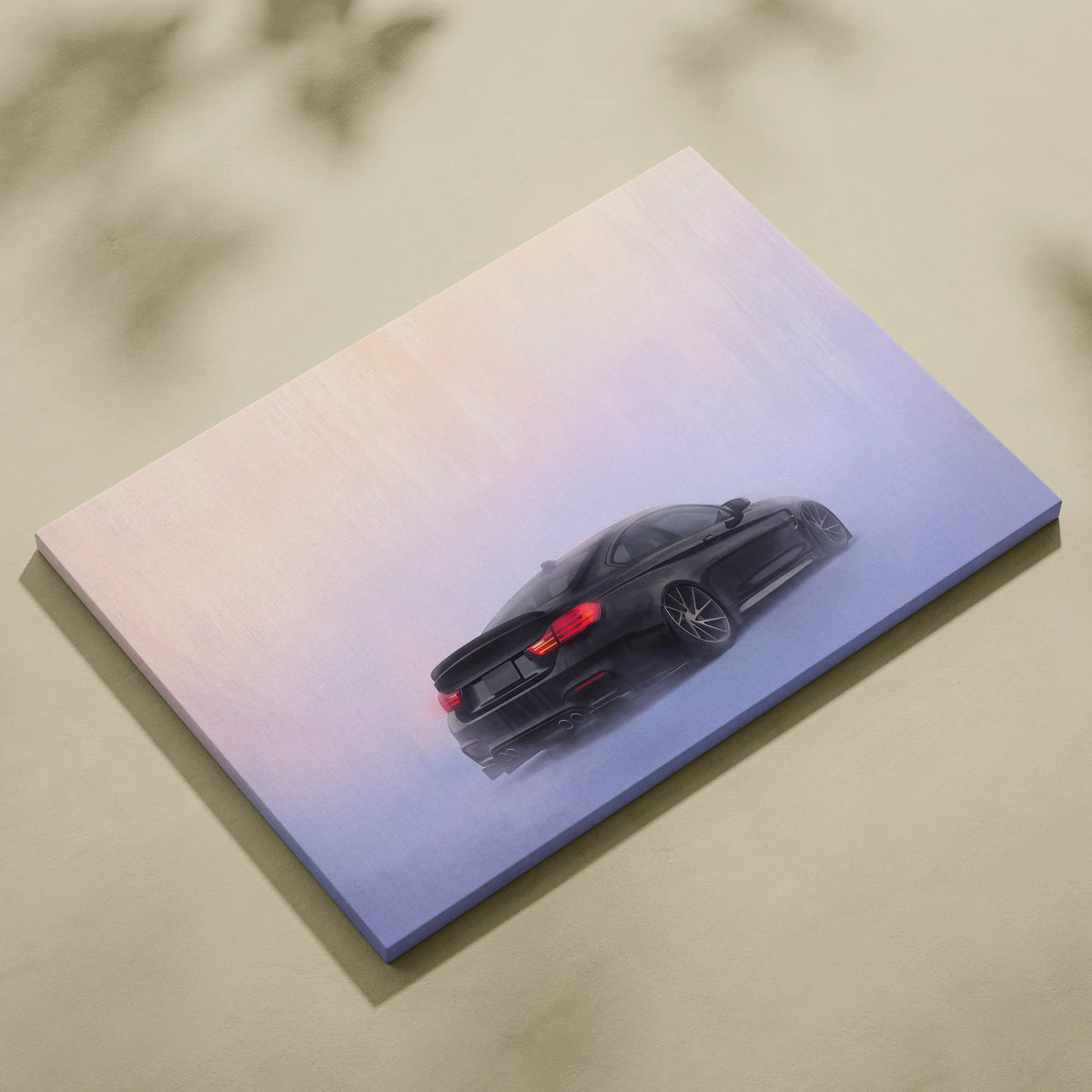 BMW M4 Inspired Automotive Wall Art, High Performance German Coupe Canvas Print