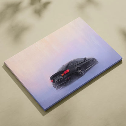 BMW M4 Inspired Automotive Wall Art, High Performance German Coupe Canvas Print