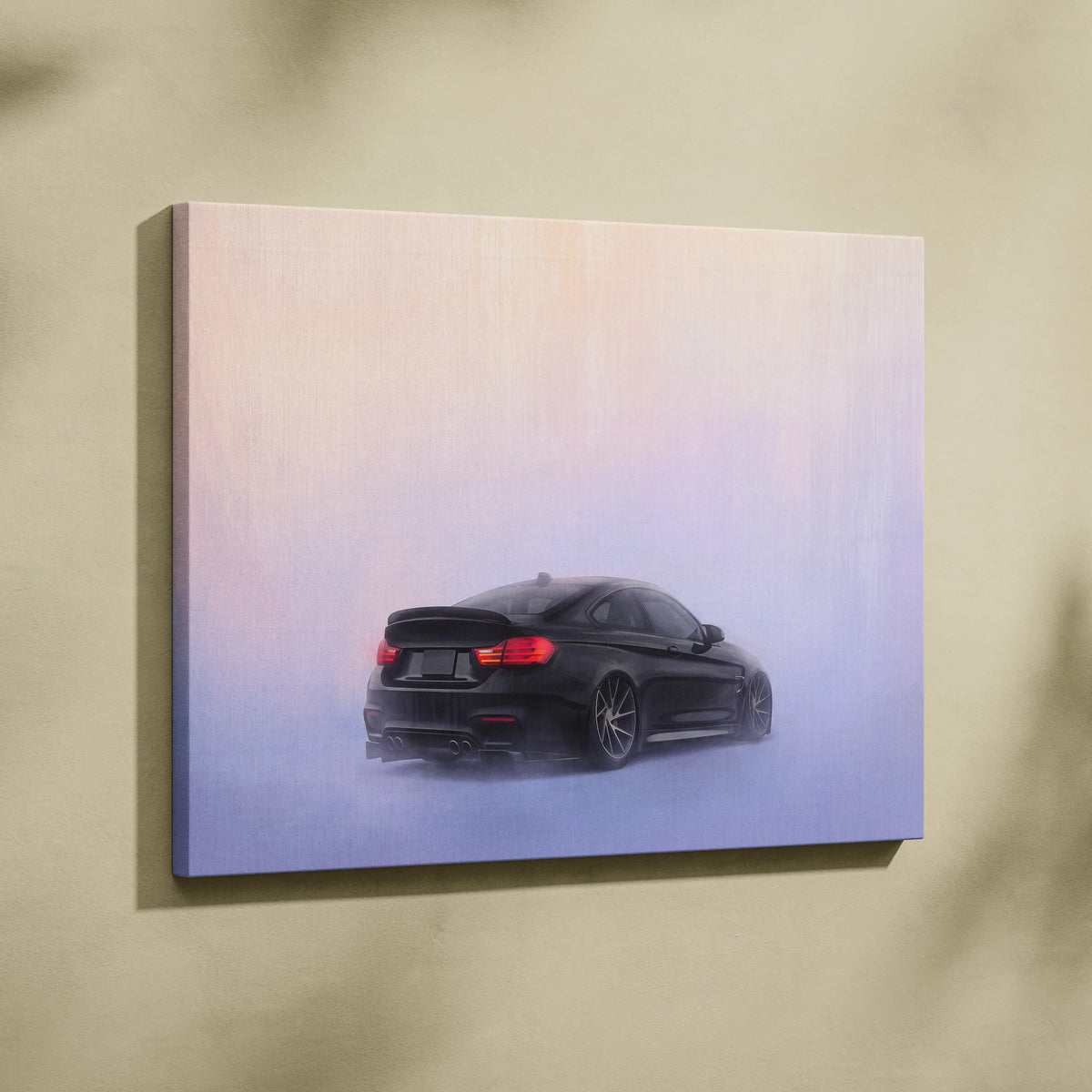 BMW M4 Inspired Automotive Wall Art, High Performance German Coupe Canvas Print