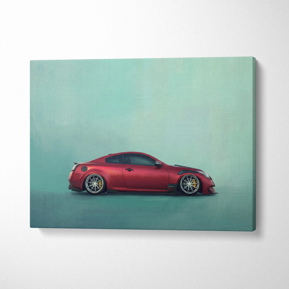 Infiniti G37 Inspired Car Wall Art, Luxury Coupe Canvas Print for Office Decor