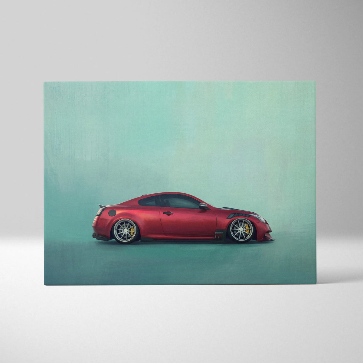 Infiniti G37 Inspired Car Wall Art, Luxury Coupe Canvas Print for Office Decor