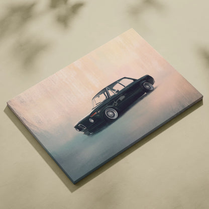 BMW 2002 Inspired Automotive Wall Art, Classic German Touring Car Canvas Art Print