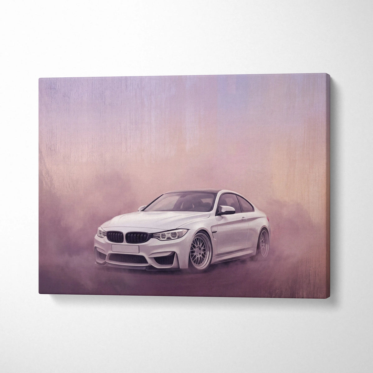 BMW M4 Inspired Automotive Wall Art, High Performance German Coupe Canvas Print