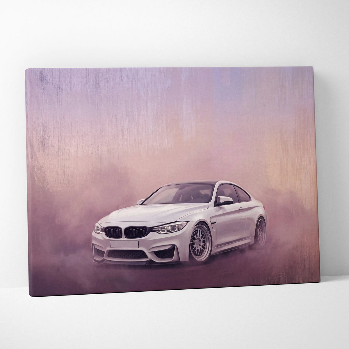 BMW M4 Inspired Automotive Wall Art, High Performance German Coupe Canvas Print