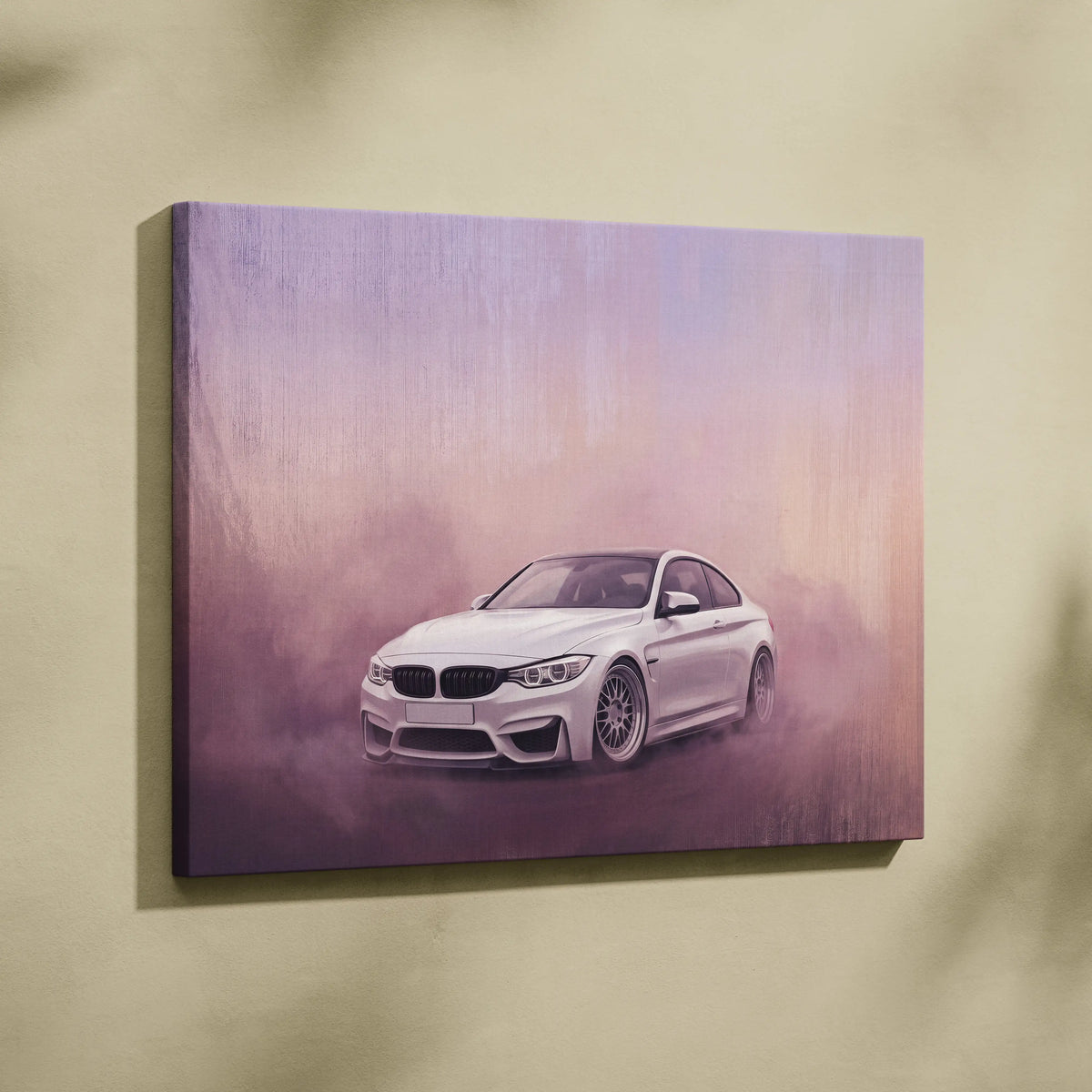 BMW M4 Inspired Automotive Wall Art, High Performance German Coupe Canvas Print