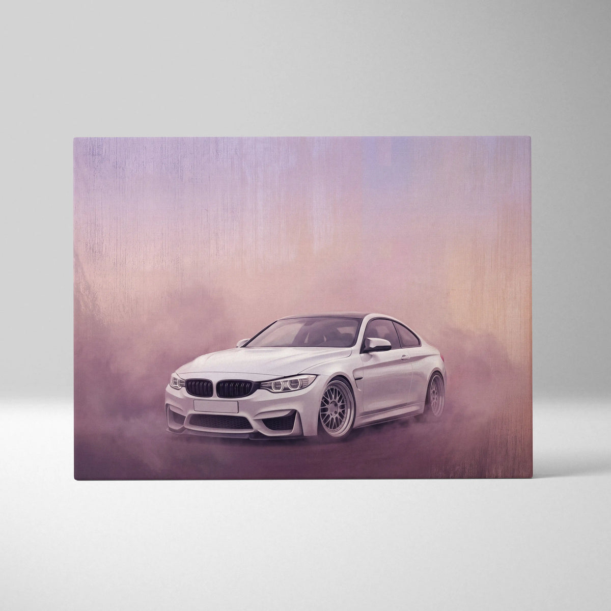 BMW M4 Inspired Automotive Wall Art, High Performance German Coupe Canvas Print