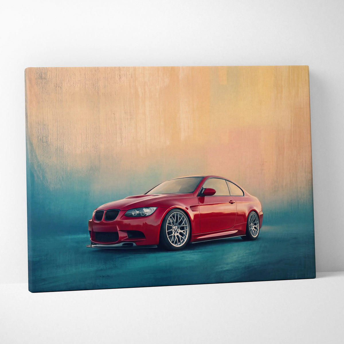 BMW M3 Inspired Automotive Wall Art, High Performance German Coupe Canvas Print