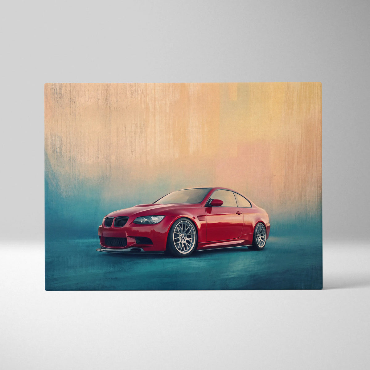 BMW M3 Inspired Automotive Wall Art, High Performance German Coupe Canvas Print
