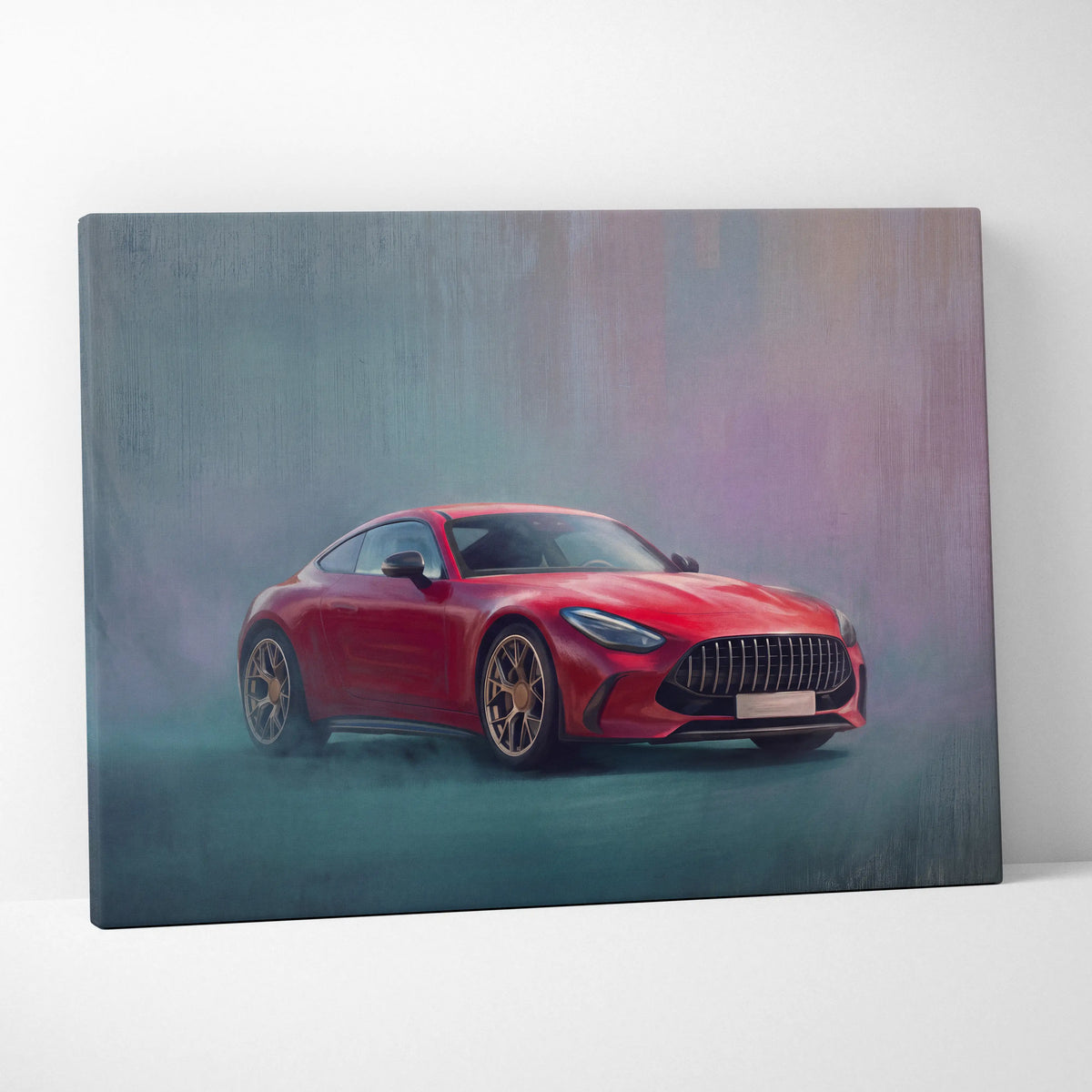 Mercedes-AMG GT Inspired Car Wall Art, Modern Luxury Sports Car Canvas Painting