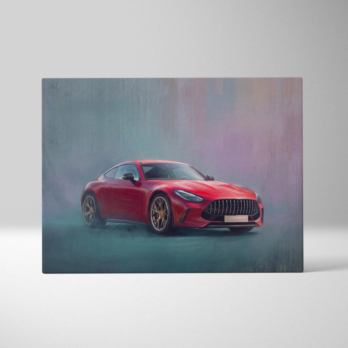 Mercedes-AMG GT Inspired Car Wall Art, Modern Luxury Sports Car Canvas Painting