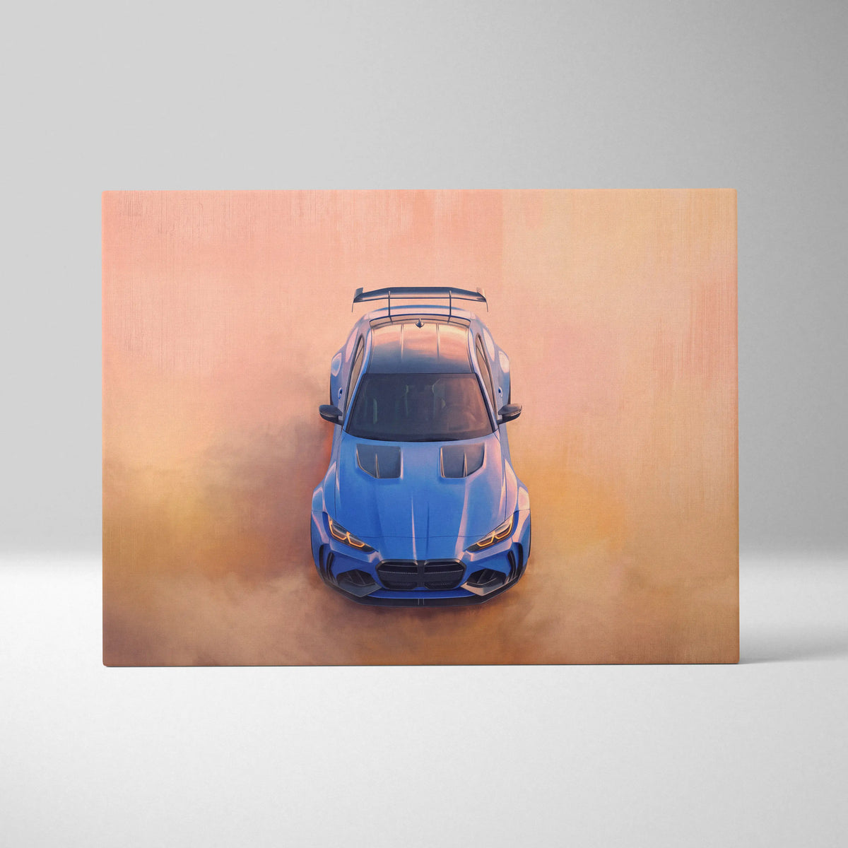 BMW M4 Inspired Automotive Wall Art, High Performance German Coupe Canvas Print