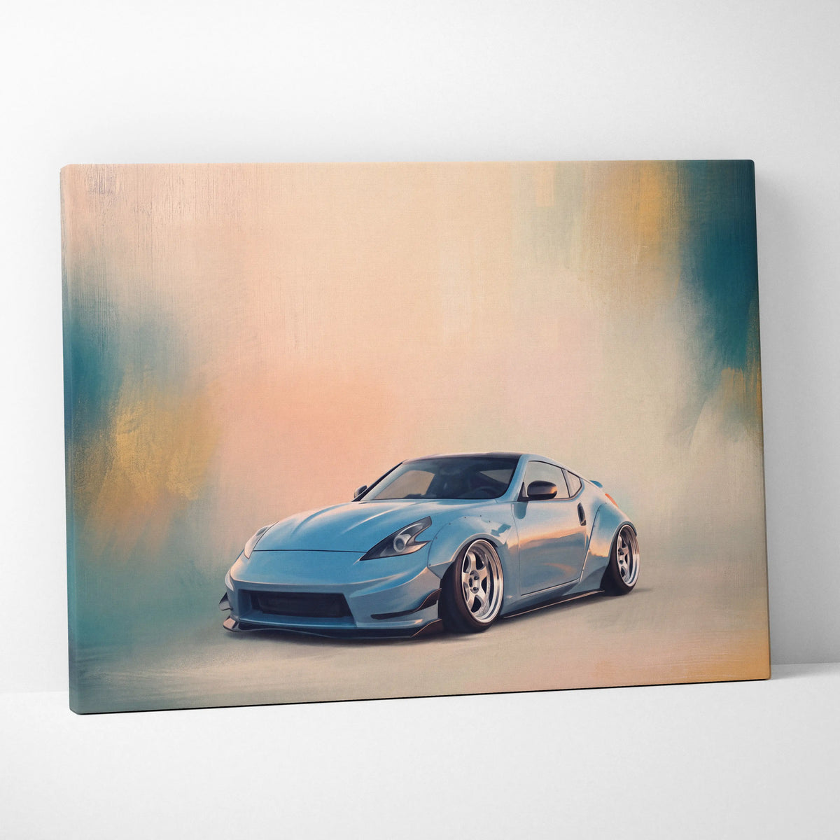 Nissan 370Z Inspired Car Wall Art, Japanese Coupe Canvas Print for Garage Decor