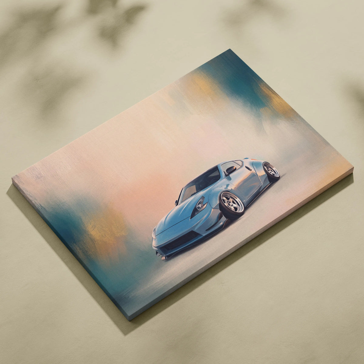 Nissan 370Z Inspired Car Wall Art, Japanese Coupe Canvas Print for Garage Decor