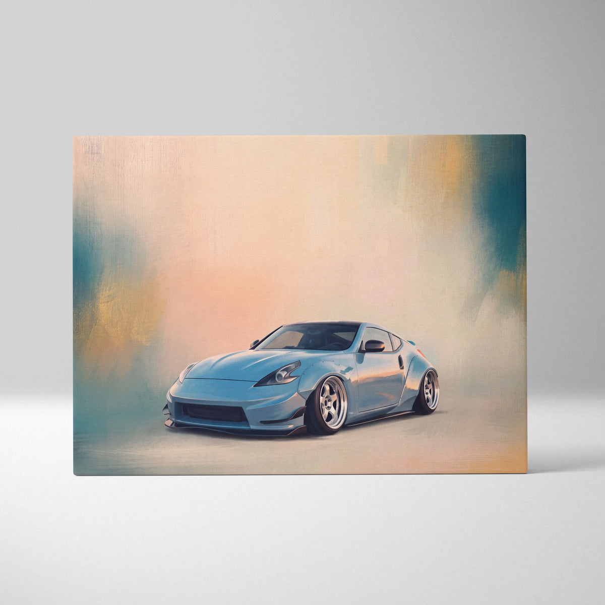 Nissan 370Z Inspired Car Wall Art, Japanese Coupe Canvas Print for Garage Decor