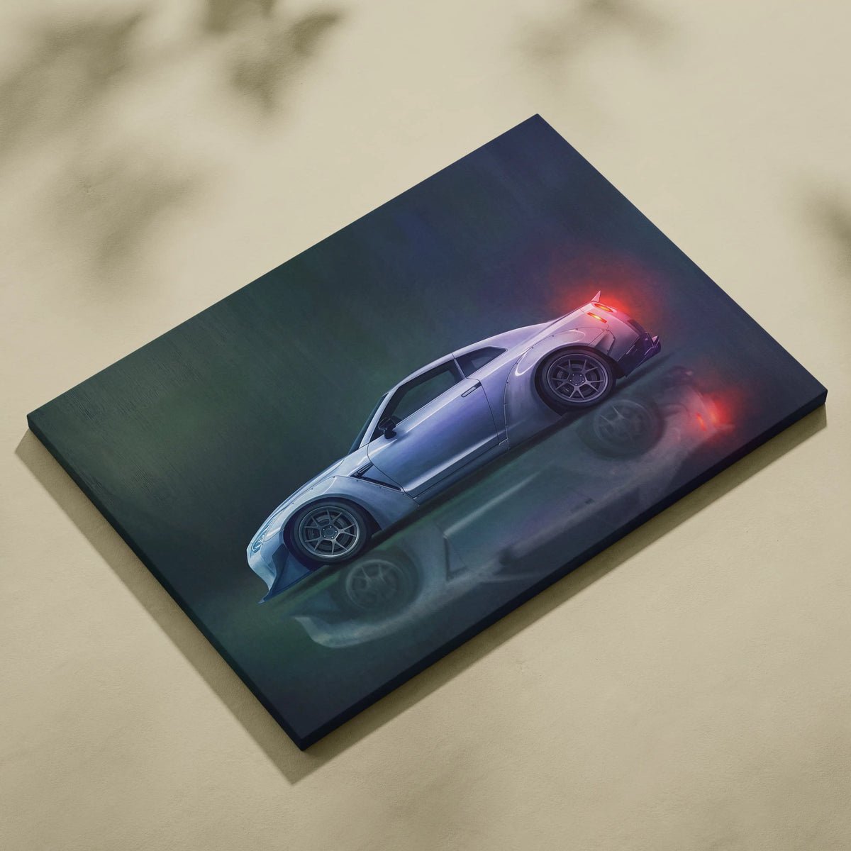 Nissan GT-R R35 Widebody Inspired Automotive Wall Art - Performance Vehicle Canvas Print for Office