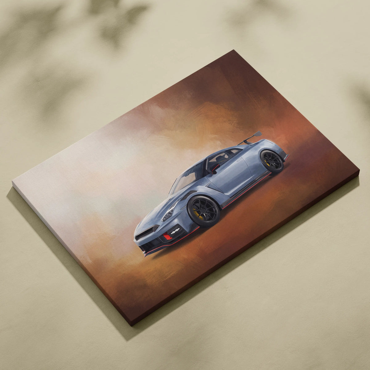 Nissan GT-R Nismo Inspired Automotive Canvas Art, Track Car Wall Decor