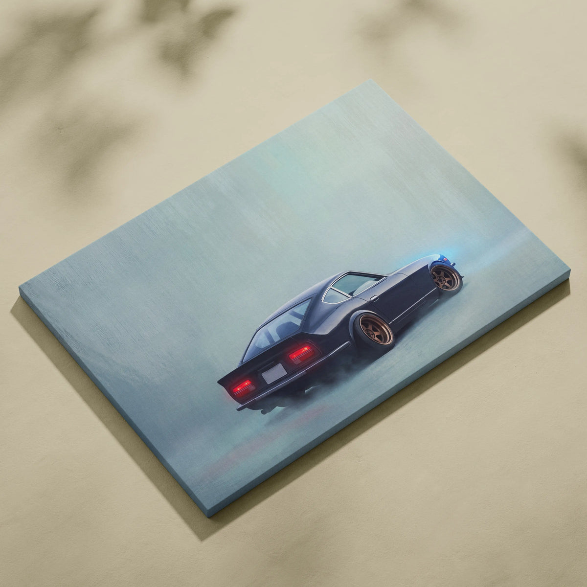 Datsun 240Z Inspired Automotive Wall Art - Classic Japanese Sports Vehicle Painting