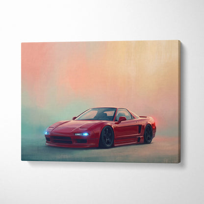 Honda NSX Inspired Canvas Art - Premium Japanese Sports Car Wall Decor for Living Room
