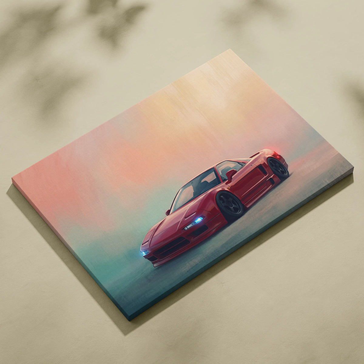 Honda NSX Inspired Canvas Art - Premium Japanese Sports Car Wall Decor for Living Room