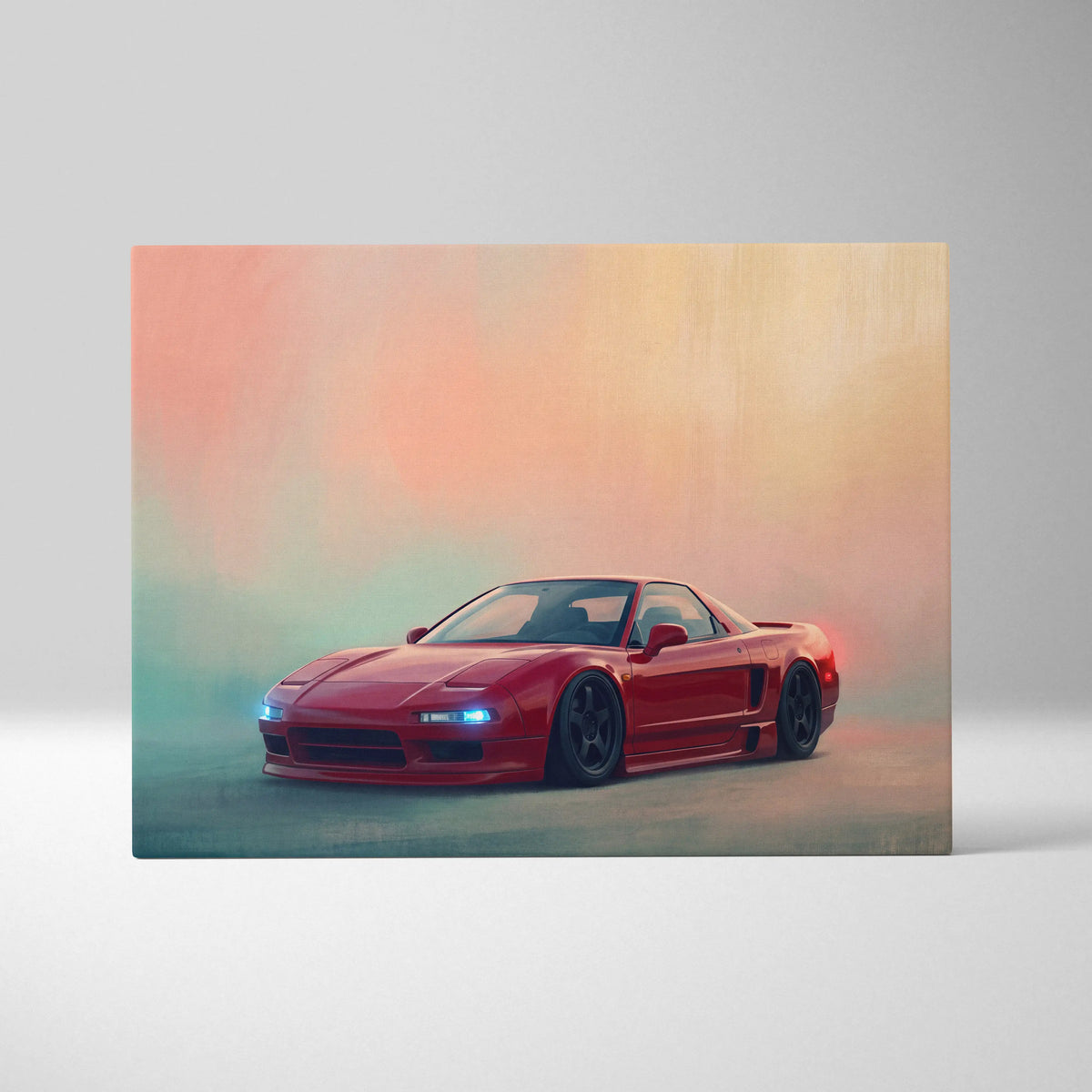 Honda NSX Inspired Canvas Art - Premium Japanese Sports Car Wall Decor for Living Room