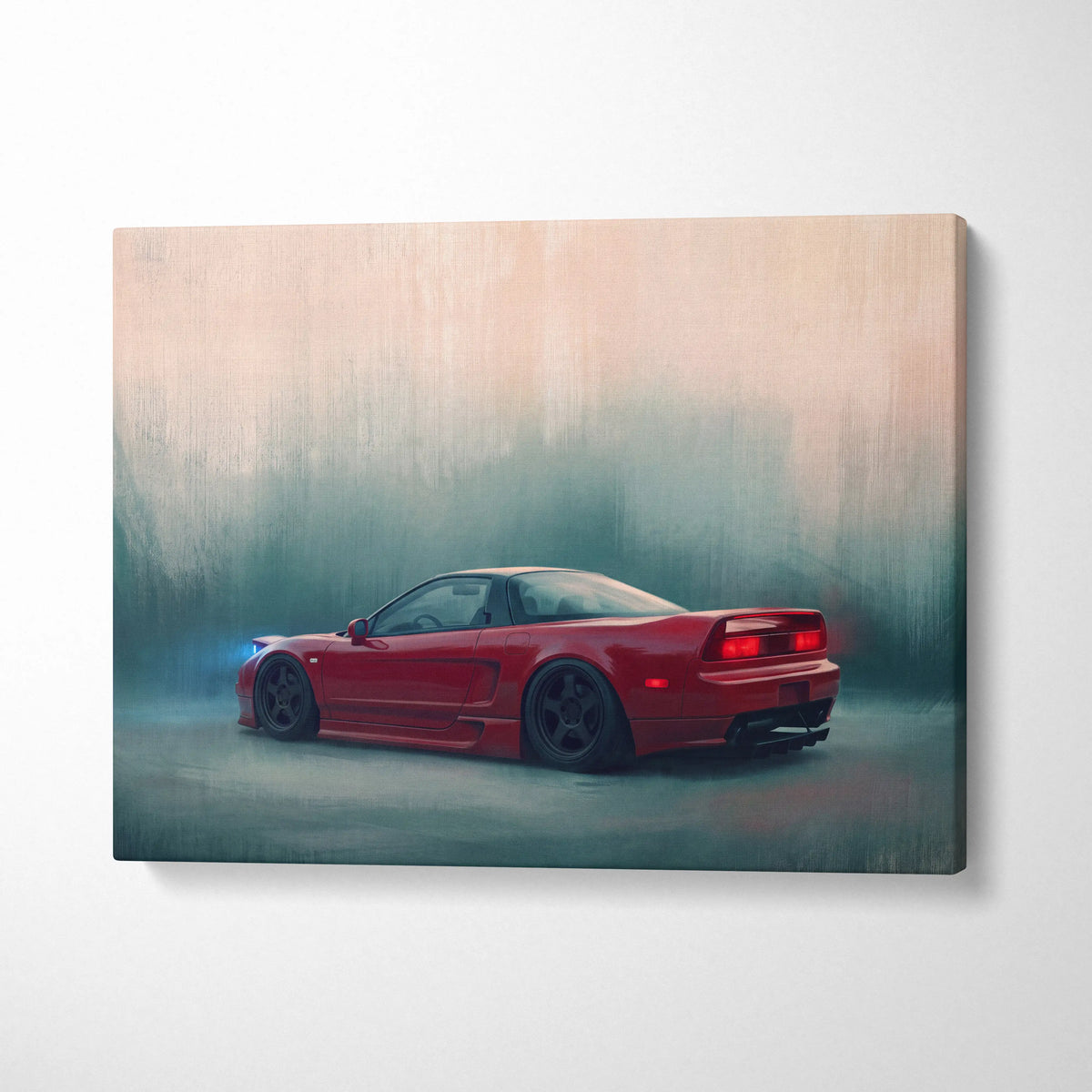 Honda NSX Inspired Automotive Wall Art - JDM Performance Vehicle Painting for Home