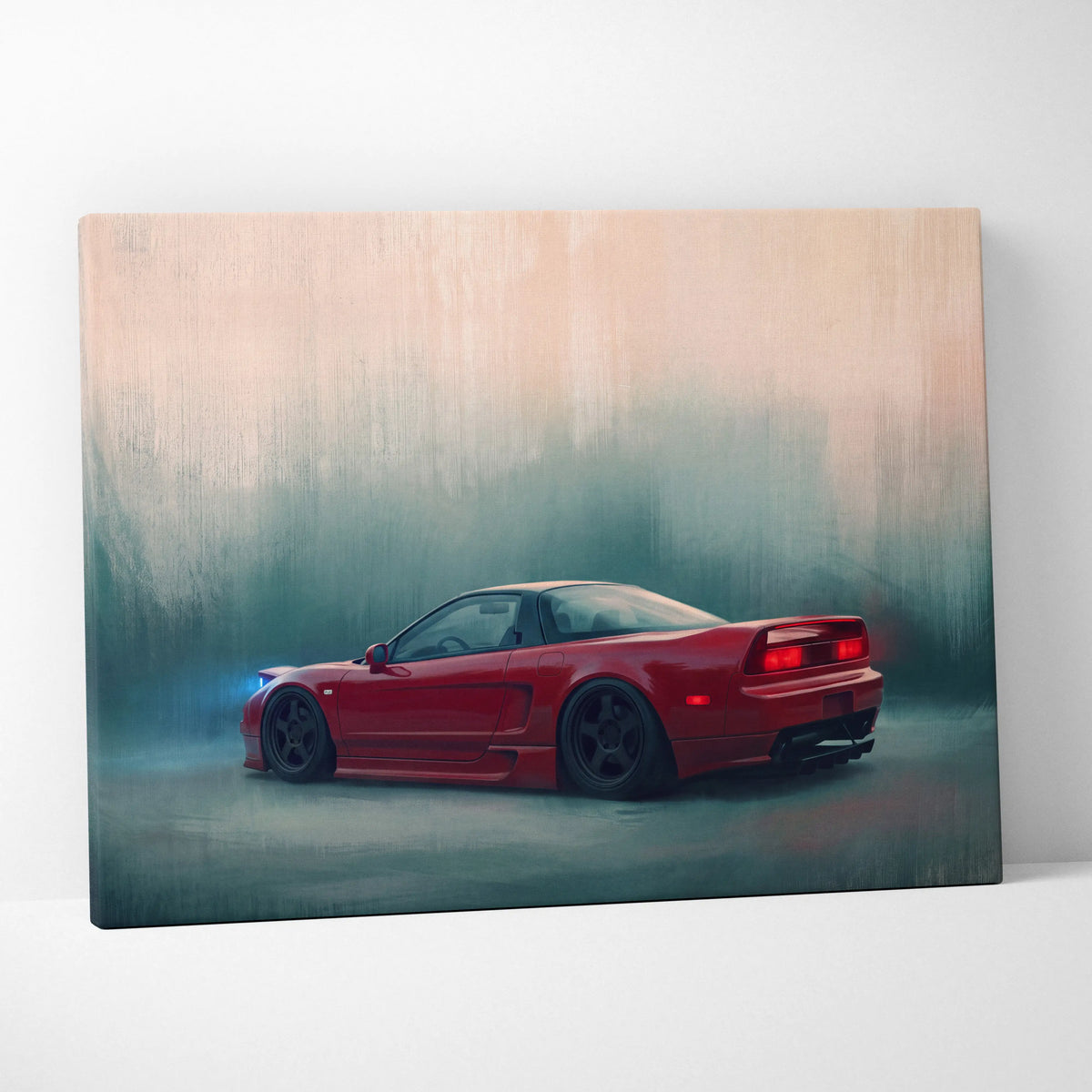 Honda NSX Inspired Automotive Wall Art - JDM Performance Vehicle Painting for Home