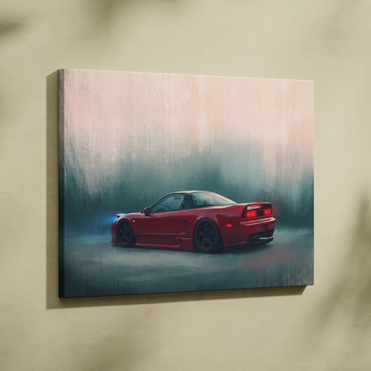 Honda NSX Inspired Automotive Wall Art - JDM Performance Vehicle Painting for Home