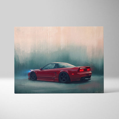 Honda NSX Inspired Automotive Wall Art - JDM Performance Vehicle Painting for Home