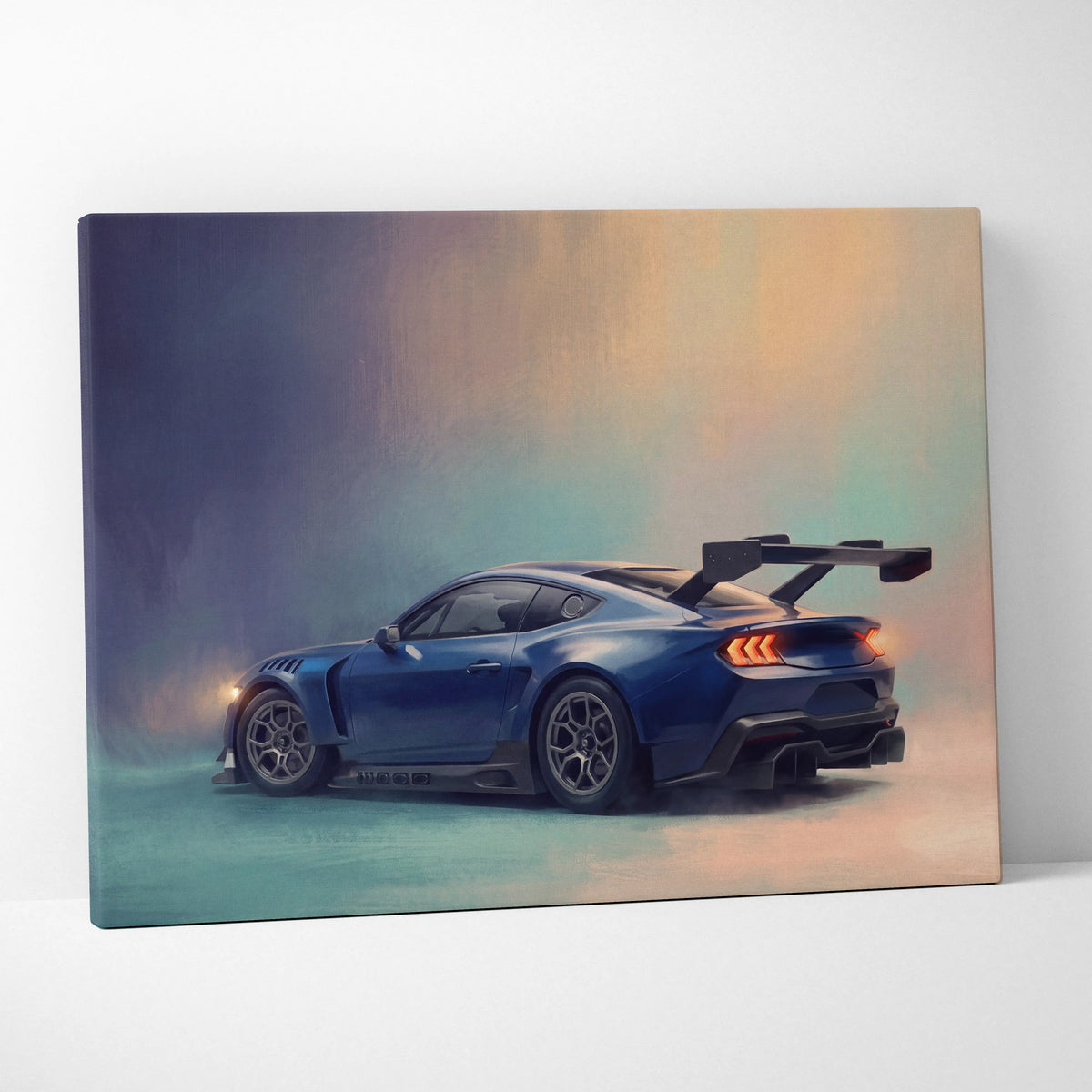Ford Mustang GTD Inspired Car Wall Art, Performance GT Sportscar Print
