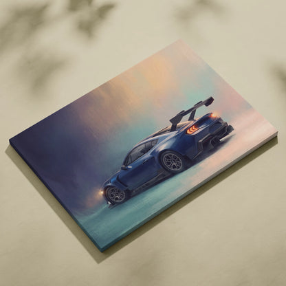 Ford Mustang GTD Inspired Car Wall Art, Performance GT Sportscar Print