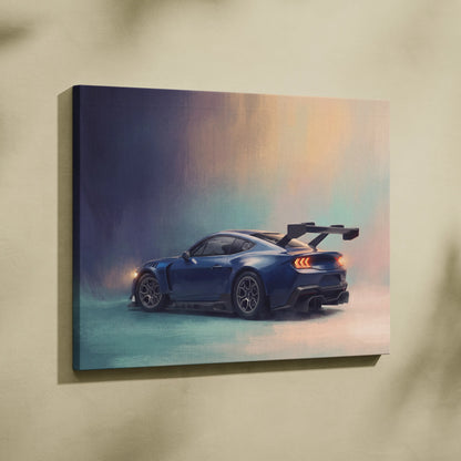 Ford Mustang GTD Inspired Car Wall Art, Performance GT Sportscar Print