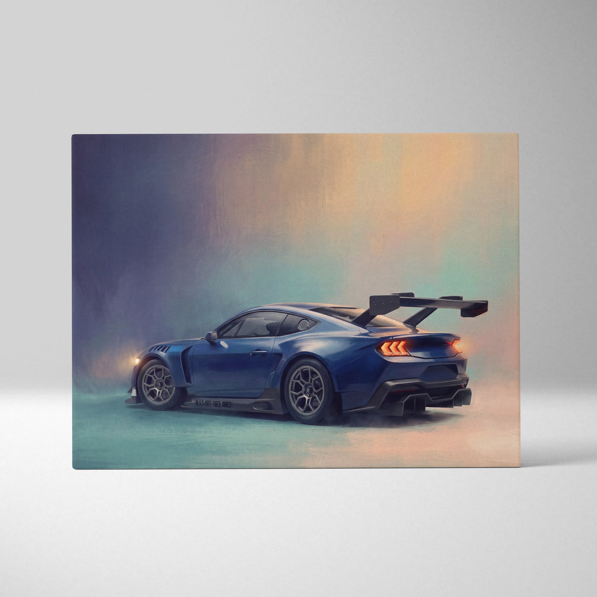 Ford Mustang GTD Inspired Car Wall Art, Performance GT Sportscar Print