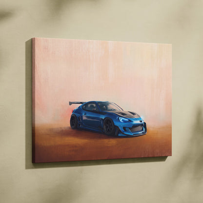 Subaru BRZ Inspired Car Wall Art - Widebody Performance Vehicle Canvas Print