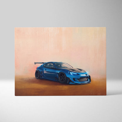 Subaru BRZ Inspired Car Wall Art - Widebody Performance Vehicle Canvas Print