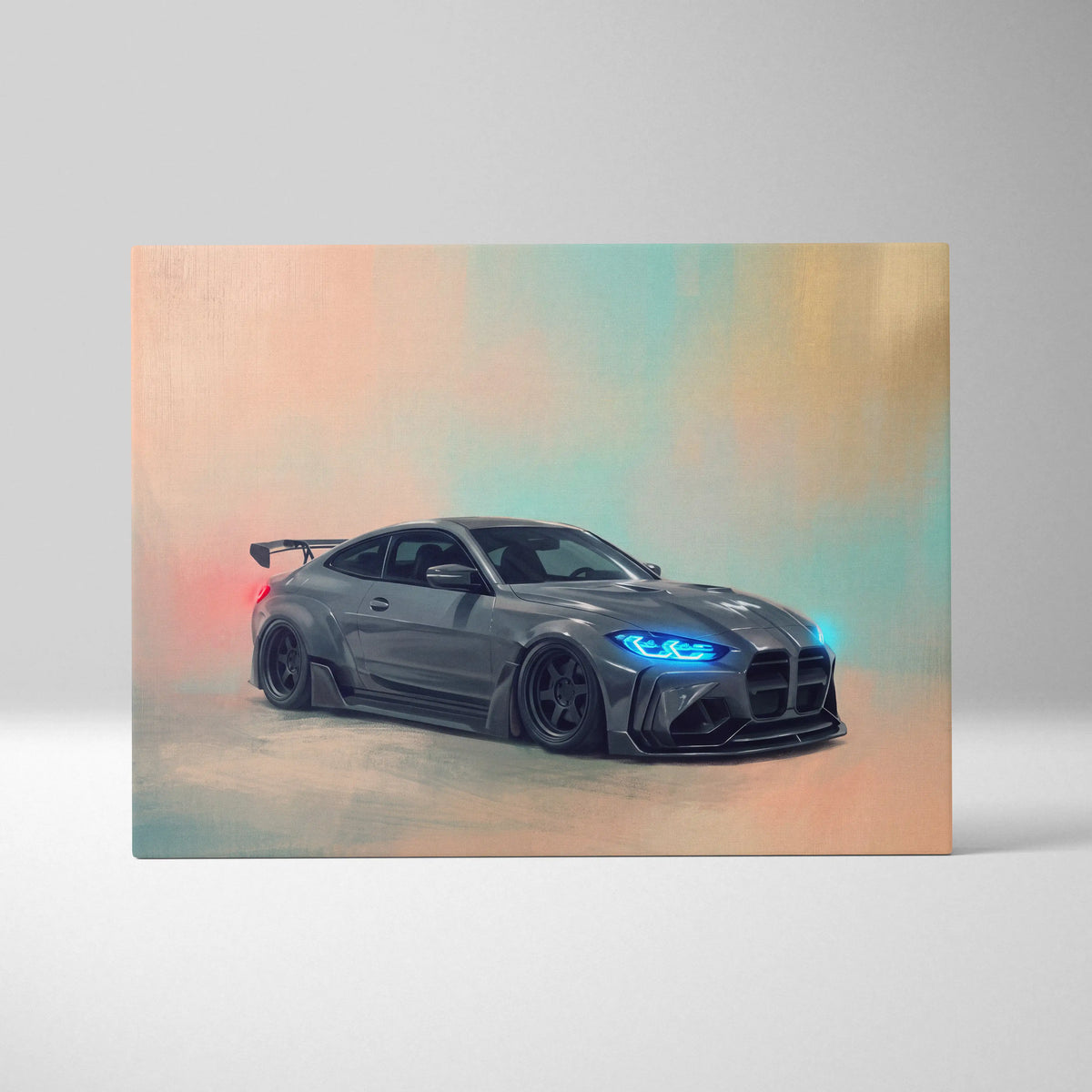 Cars Code For Canvas BMW M4 Inspired Car Wall Art, Modern Automotive Poster Canvas Painting ...