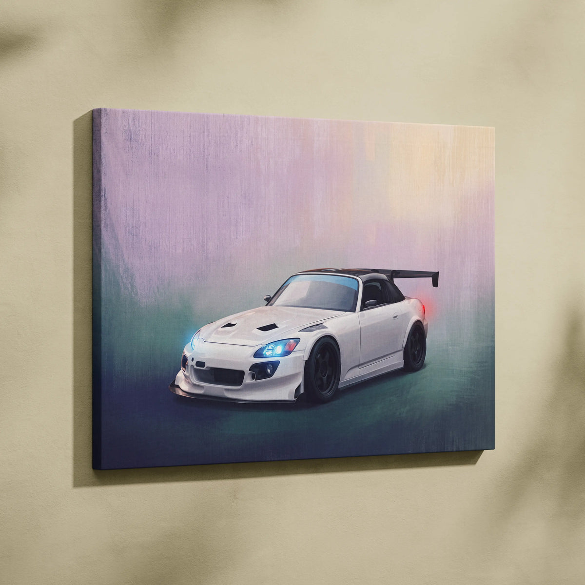 Honda S2000 Inspired Canvas Art - Widebody Japanese Sports Vehicle Wall Decor and Display