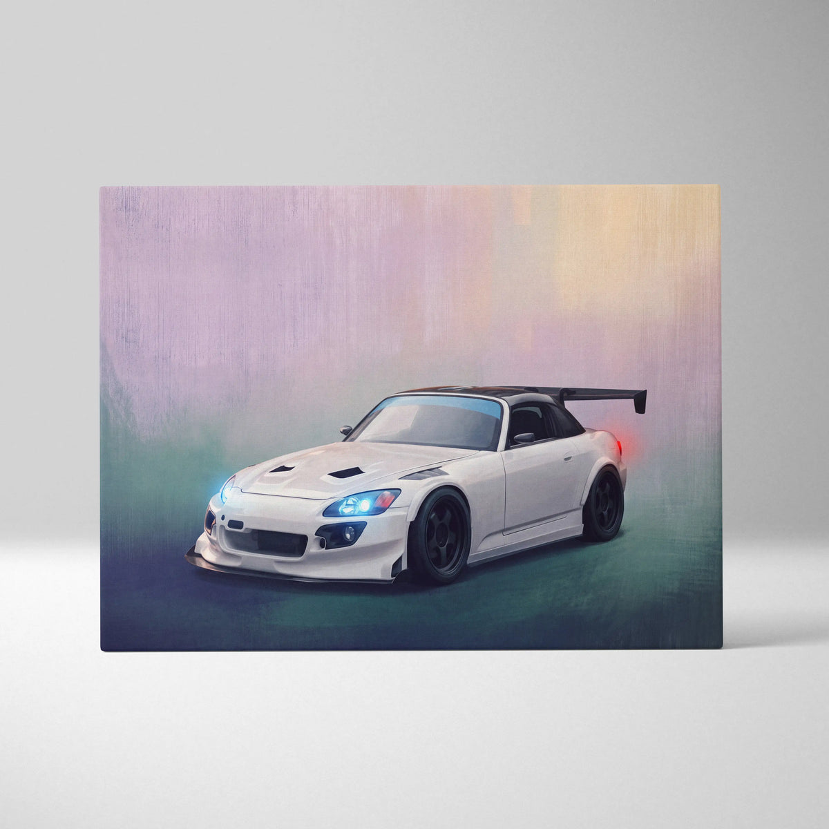 Honda S2000 Inspired Canvas Art - Widebody Japanese Sports Vehicle Wall Decor and Display