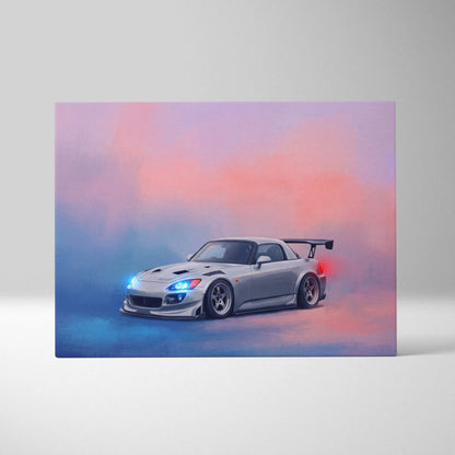 Honda S2000 Inspired Canvas Art - Widebody JDM Performance Vehicle Wall Decor and Display