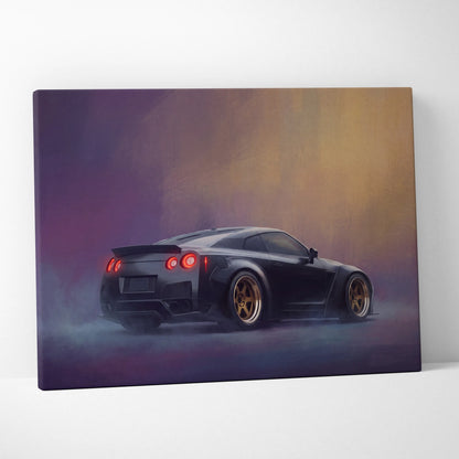 Nissan GT-R Inspired Canvas Art - Widebody JDM Performance Supercar Wall Decor and Display