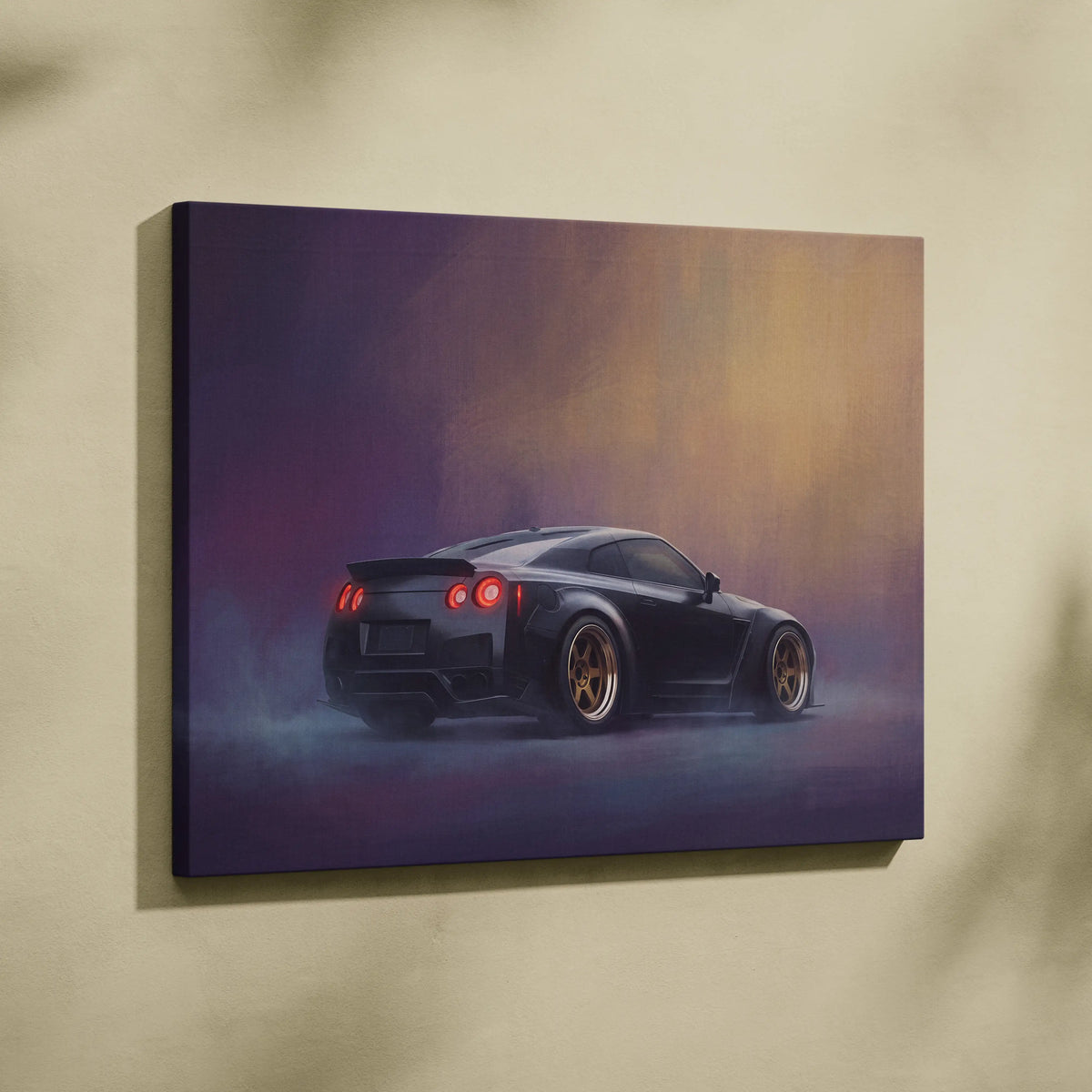 Nissan GT-R Inspired Canvas Art - Widebody JDM Performance Supercar Wall Decor and Display