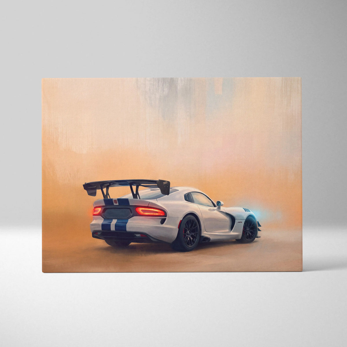Dodge Viper SRT ACR Inspired Supercar Canvas Art - Custom Car Wall Art Print