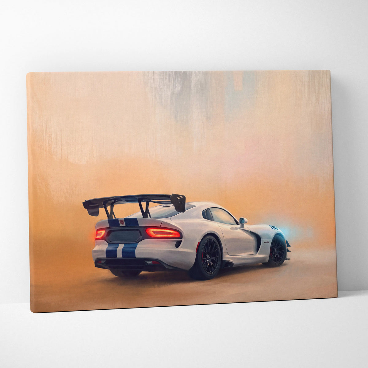 Dodge Viper SRT ACR Inspired Supercar Canvas Art - Custom Car Wall Art Print