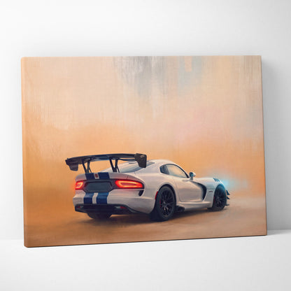Dodge Viper SRT ACR Inspired Supercar Canvas Art - Custom Car Wall Art Print