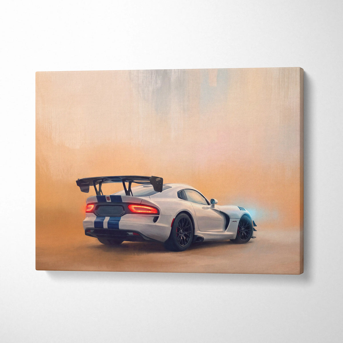 Dodge Viper SRT ACR Inspired Supercar Canvas Art - Custom Car Wall Art Print