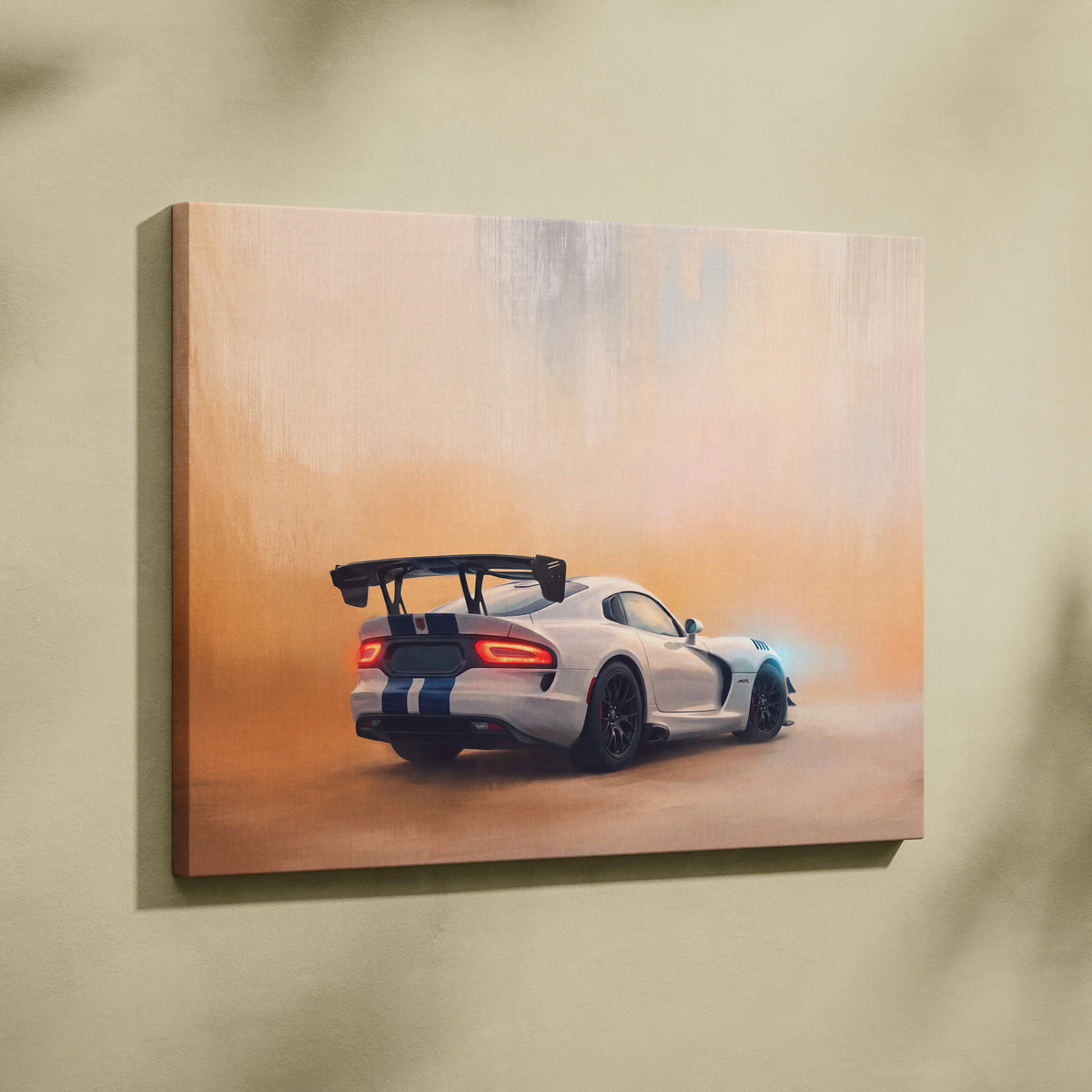 Dodge Viper SRT ACR Inspired Supercar Canvas Art - Custom Car Wall Art Print