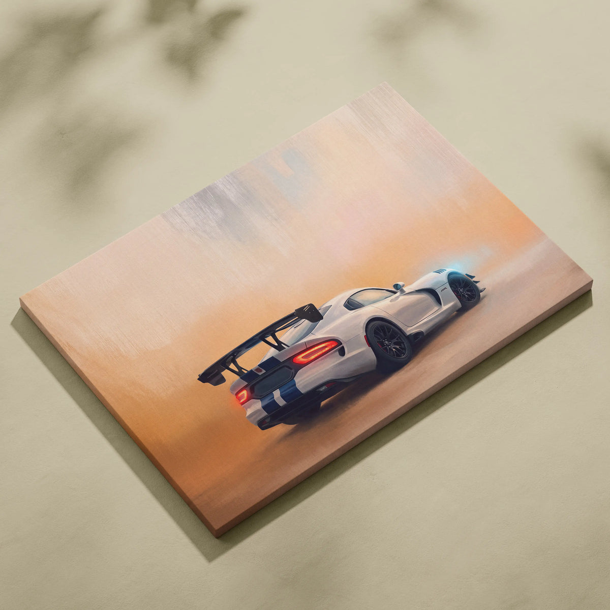 Dodge Viper SRT ACR Inspired Supercar Canvas Art - Custom Car Wall Art Print