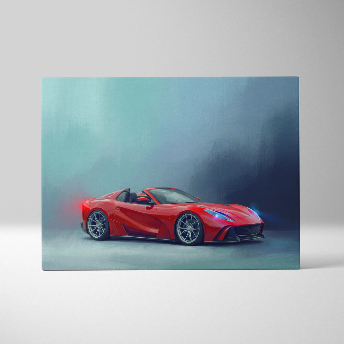 Ferrari 812 GTS Inspired Canvas Art - Premium Automotive Wall Decor