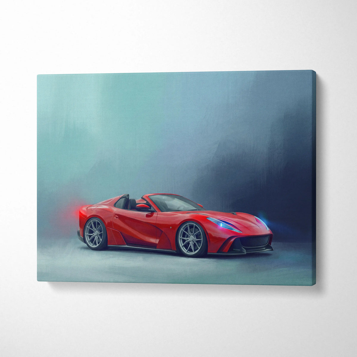 Ferrari 812 GTS Inspired Canvas Art - Premium Automotive Wall Decor