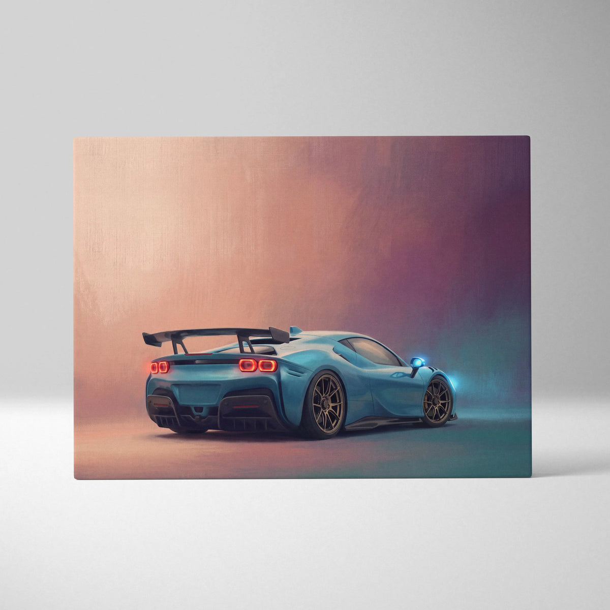 Ferrari F8 Tributo Inspired Automotive Wall Art - Luxury Supercar Canvas Print
