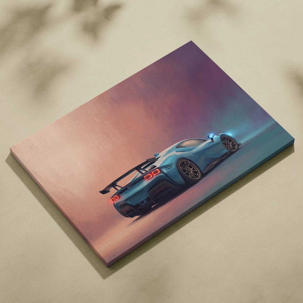 Ferrari F8 Tributo Inspired Automotive Wall Art - Luxury Supercar Canvas Print